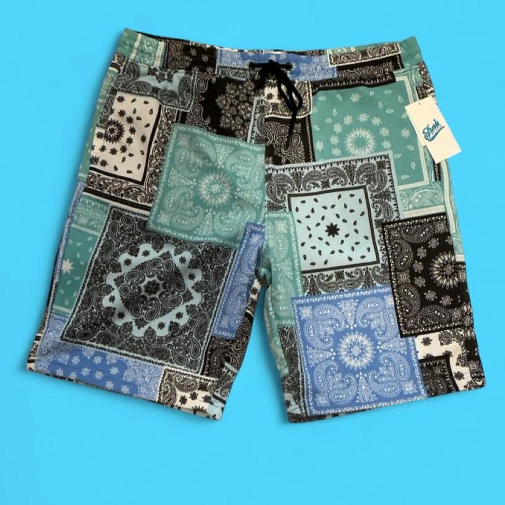 Fresh prints of bel air patchwork shorts